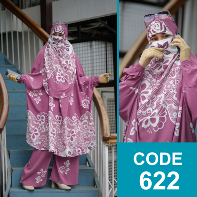 Luxury Khimar Plazu Set (622)