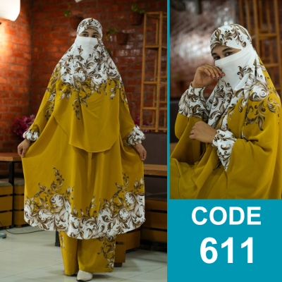 Luxury Khimar Plazu Set (611)