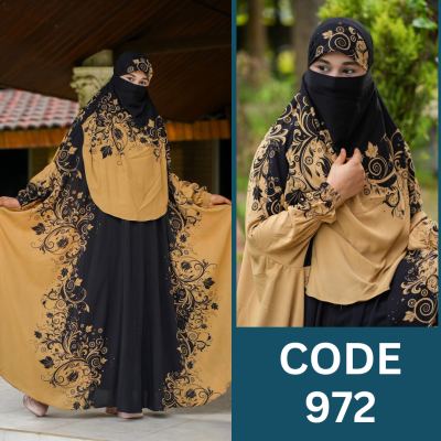 Luxury Zilbab Abaya Khimar (972)