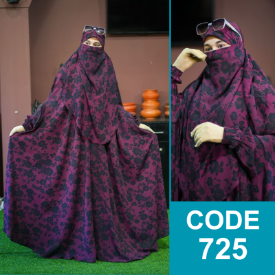 Luxury Zilbab Abaya Khimar (725)