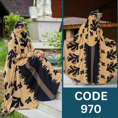 Luxury Zilbab Abaya Khimar (970)