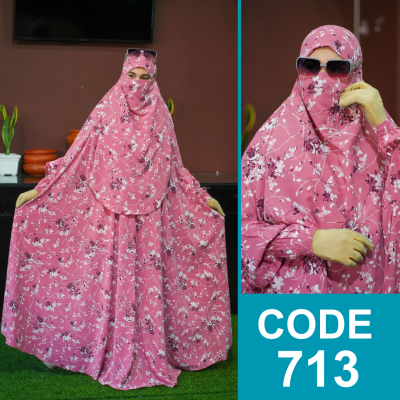Luxury Zilbab Abaya Khimar (713)