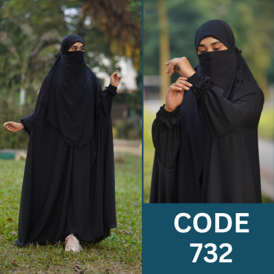 প্রিমিয়াম দুবাই চেরী জিলবাব আবায়া খিমার (732)