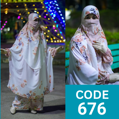 VIP Luxury Khimar Plazu Set (676)