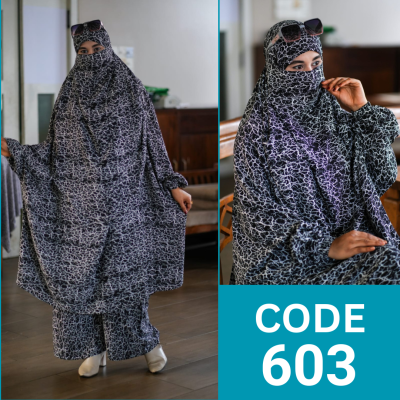 VIP Luxury Khimar Plazu Set (603)