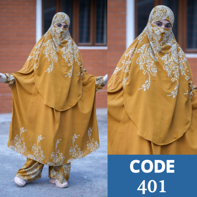 LUXURY KHIMAR PLAZU SET (401)