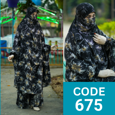 Luxury Khimar Plazu Set (675)