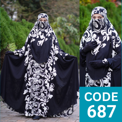 Luxary Zilbab Abaya Khimar (687)