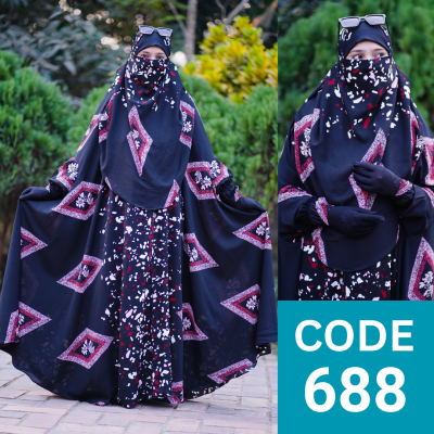 Luxary Zilbab Abaya Khimar (688)
