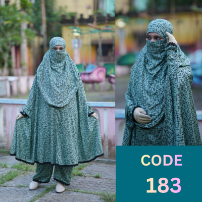 Khimar and Plazo set (183)